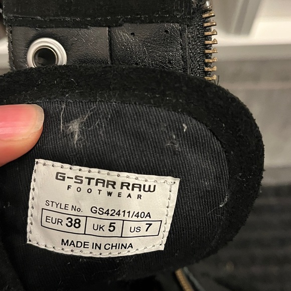 G Raw star Wedge Boots size 38 - Picture 6 of 8
